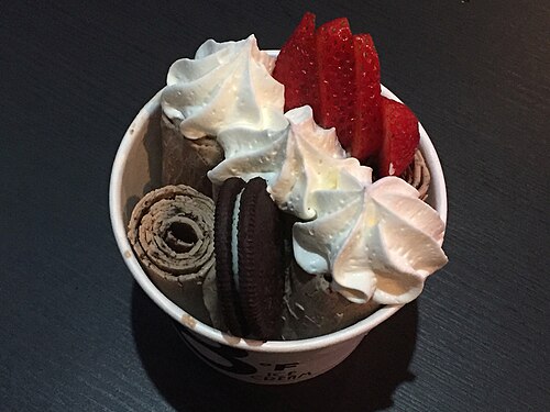 Stir-fried ice cream